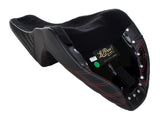 LePera Seats LP-LY-590DDR Kickflip Dual Seat w/Red Double Diamond Stitch for Softail Slim/Street Bob 18-Up