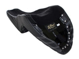 LePera Seats LP-LY-590DDW Kickflip Dual Seat w/White Double Diamond Stitch for Softail Slim/Street Bob 18-Up