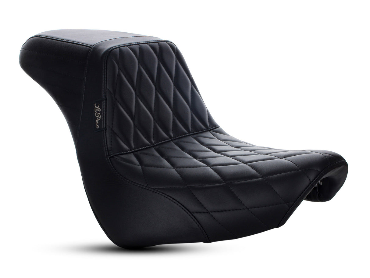 LePera Seats LP-LYB-590DM KickFlip Dual Seat w/Black Diamond Stitch for Breakout 18-Up/Breakout 23-Up