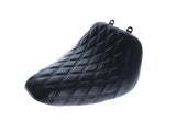 LePera LP-LYO-007DD Bare Bones Solo Seat w/Black Double Diamond Stitch for Harley-Davidson Fat Boy 18-Up/Breakout 23-Up