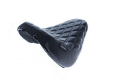 LePera LP-LYO-007DD Bare Bones Solo Seat w/Black Double Diamond Stitch for Harley-Davidson Fat Boy 18-Up/Breakout 23-Up