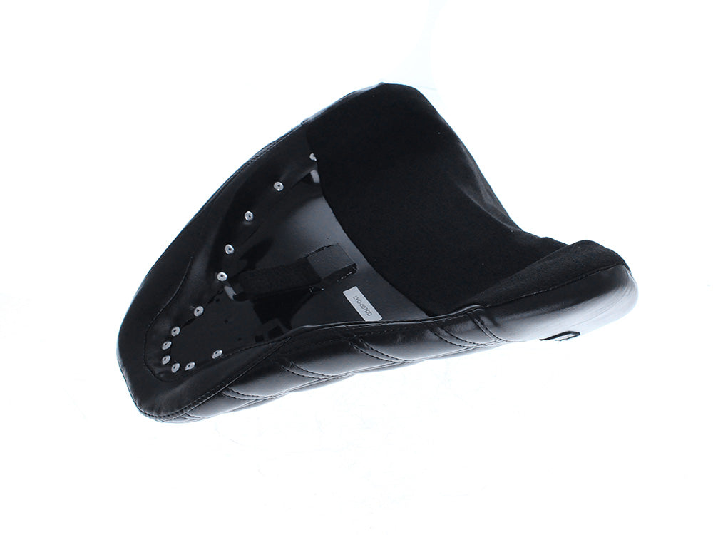 LePera LP-LYO-007DD Bare Bones Solo Seat w/Black Double Diamond Stitch for Harley-Davidson Fat Boy 18-Up/Breakout 23-Up