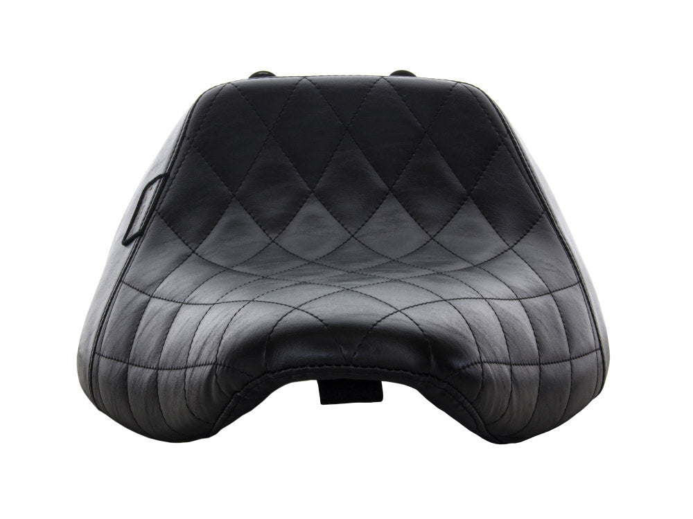 LePera Seats LP-LYO-007DM Bare Bones Solo Seat w/Black Diamond Stitch for Fatboy 18-Up/Breakout 23-Up