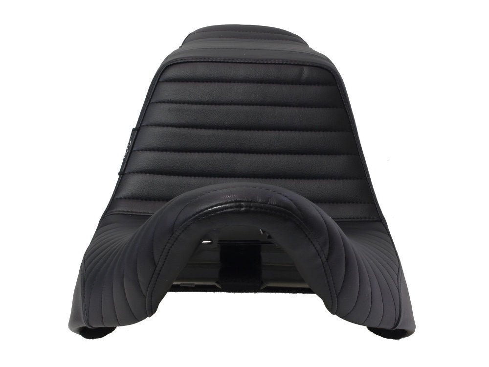 LePera Seats LP-LYR-580PT TailWhip Dual Seat w/Pleated Stitch for Sport Glide/Low Rider 18-Up/Low Rider S 20-Up