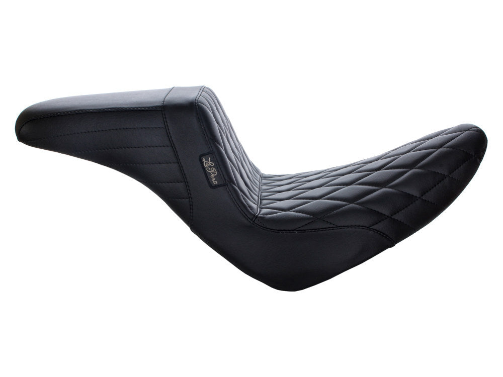 LePera Seats LP-LYR-590DM KickFlip Dual Seat w/Black Diamond Stitch for Sport Glide/Low Rider 18-Up