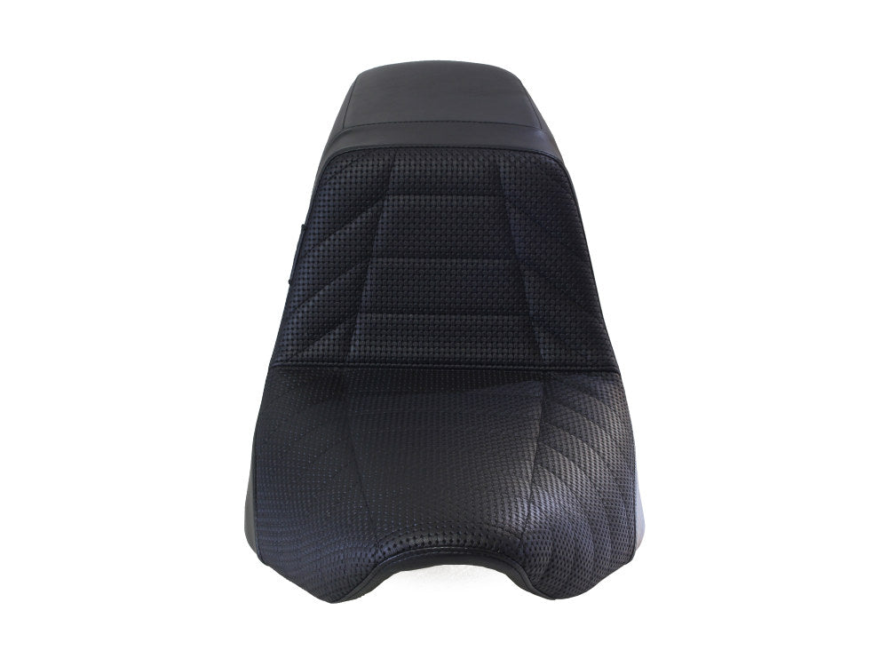 LePera LP-LYR-590TRKPT KickFlip Dual Seat w/Track Pleat Seating for Sport Glide/Low Rider 18-Up/Low Rider S 20-Up