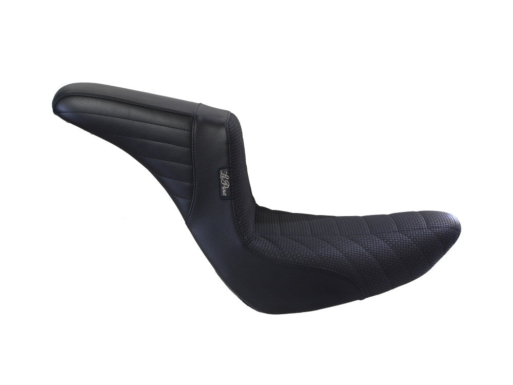 LePera LP-LYR-590TRKPT KickFlip Dual Seat w/Track Pleat Seating for Sport Glide/Low Rider 18-Up/Low Rider S 20-Up