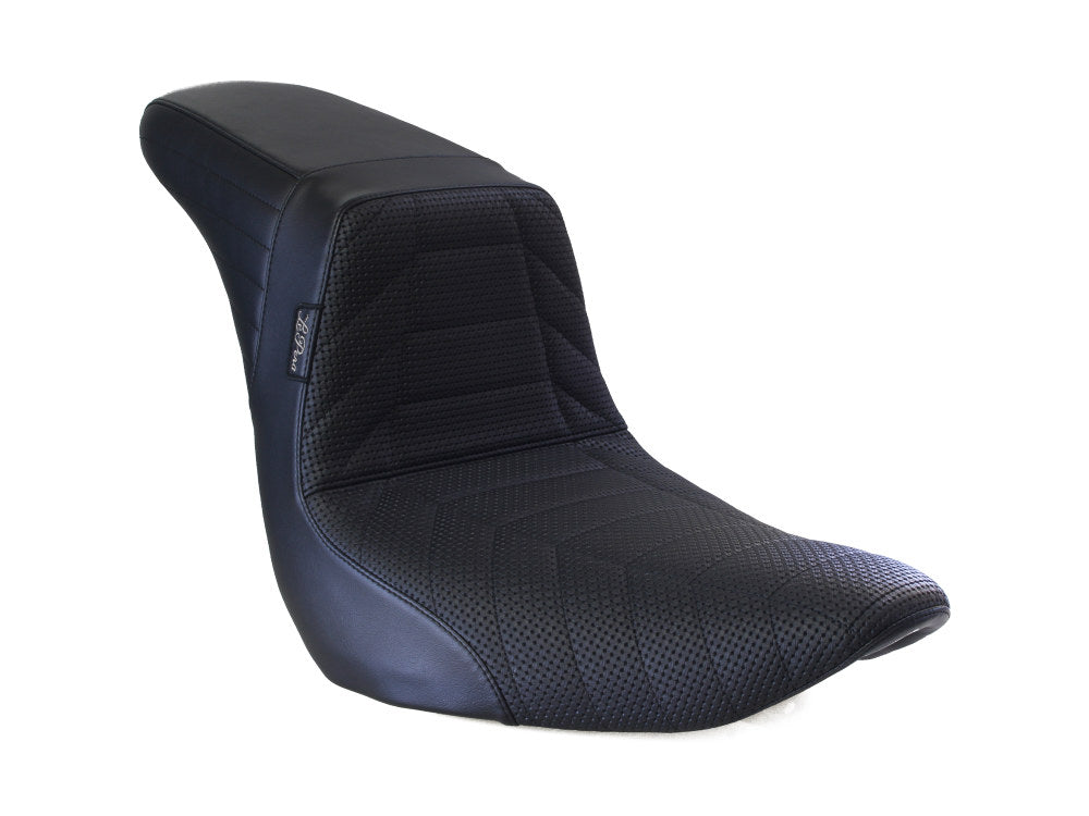 LePera LP-LYR-590TRKPT KickFlip Dual Seat w/Track Pleat Seating for Sport Glide/Low Rider 18-Up/Low Rider S 20-Up