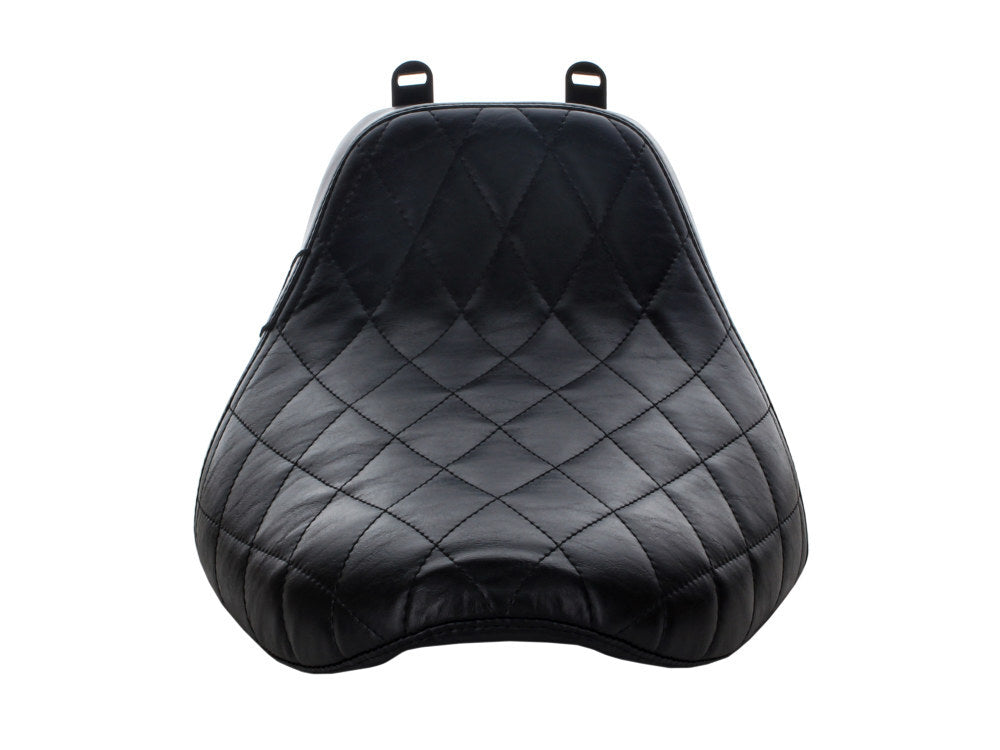 LePera Seats LP-LYX-007DM Bare Bones Solo Seat w/Black Diamond Stitch for Softail Deluxe/Heritage Softail Classic 18-Up