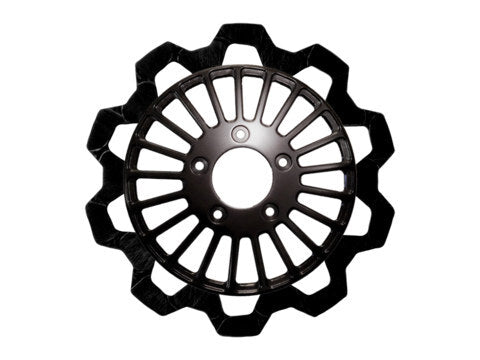 Lyndall Racing Brakes LRB-4103-1138 11.8" Front Breakout Bow-Tie Disc Rotor Black Band/Black Carrier for Dyna 06-17/Softail 15-Up/Sportster 14-21/some