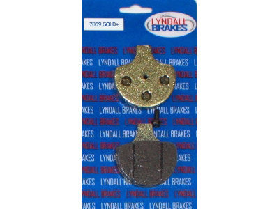 Lyndall Racing Brakes LRB-7059-G Gold-Plus Brake Pads for Front on Big Twin 84-99/Springer Softail 88-Up/Sportster 84-99