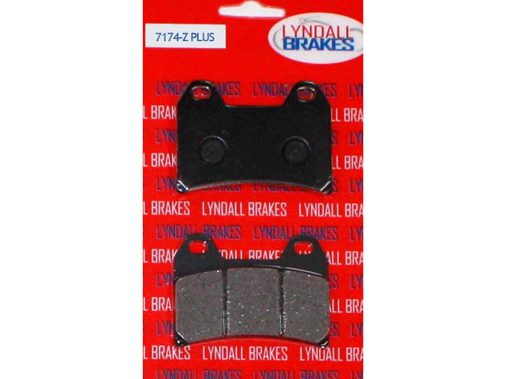 Lyndall Racing Brakes LRB-7174-Z Z-Plus Brake Pads for Rear on Softail 87-07 w/Performance Machine Integrated Caliper