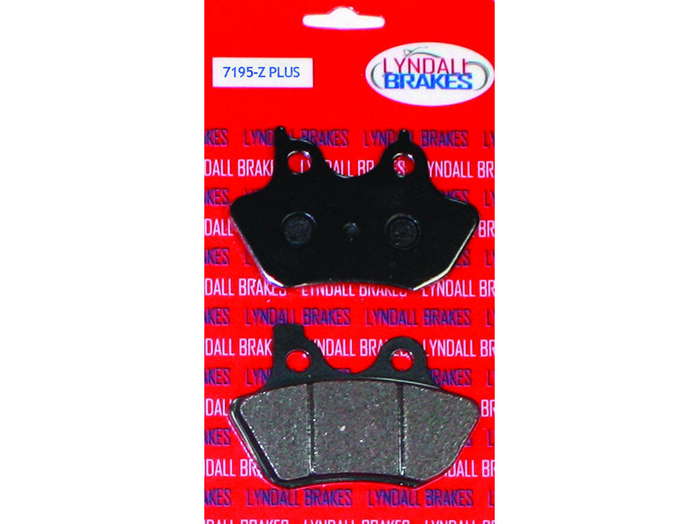 Lyndall Racing Brakes LRB-7195-Z Z-Plus Brake Pads for Front Rear on Big Twin 00-07/Sportster 00-03/V-Rod 02-05