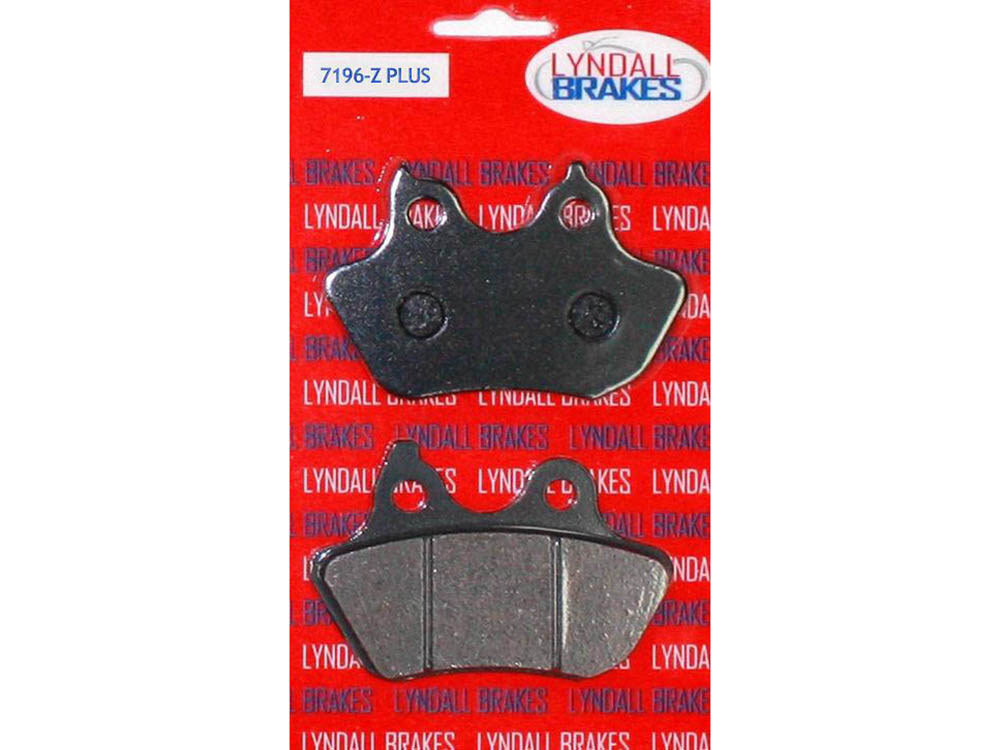 Lyndall Racing Brakes LRB-7196-Z Z-Plus Brake Pads for Rear on Softail 06-07 w/200 OEM Rear Tyre