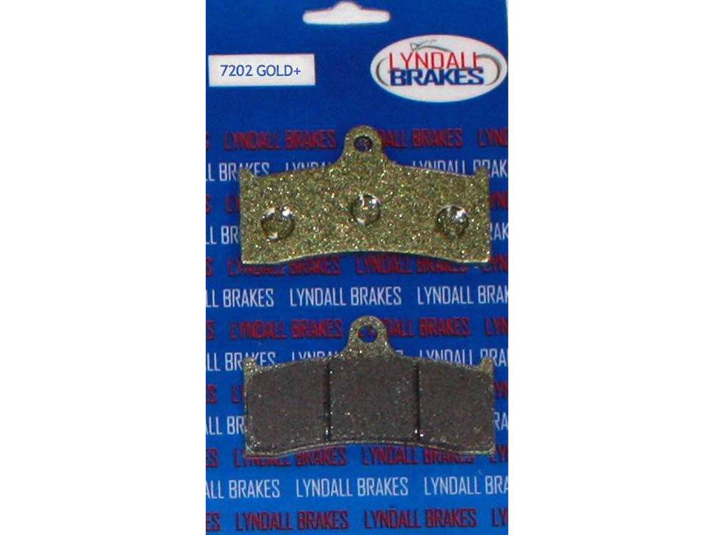 Lyndall Racing Brakes LRB-7202-G Gold-Plus Brake Pads for Performance Machine 112x6B Calipers