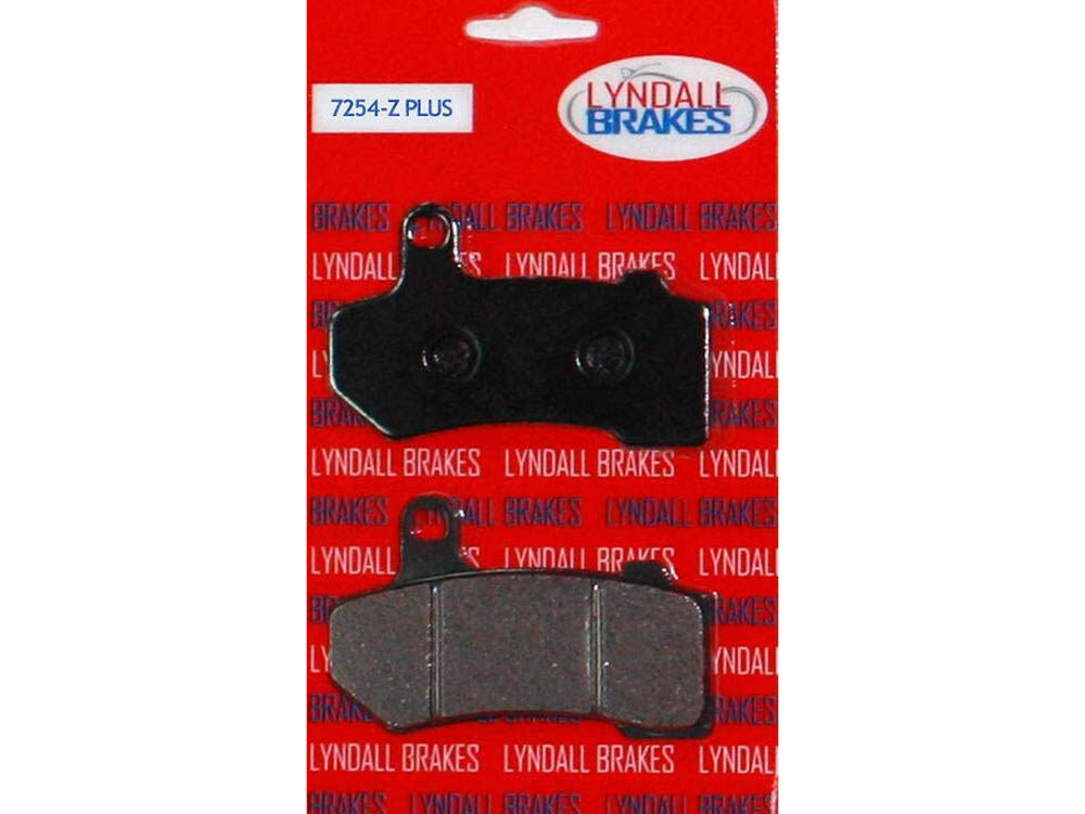 Lyndall Racing Brakes LRB-7254-Z Z-Plus Brake Pads for Front Rear on Touring 08-Up/V-Rod 06-17