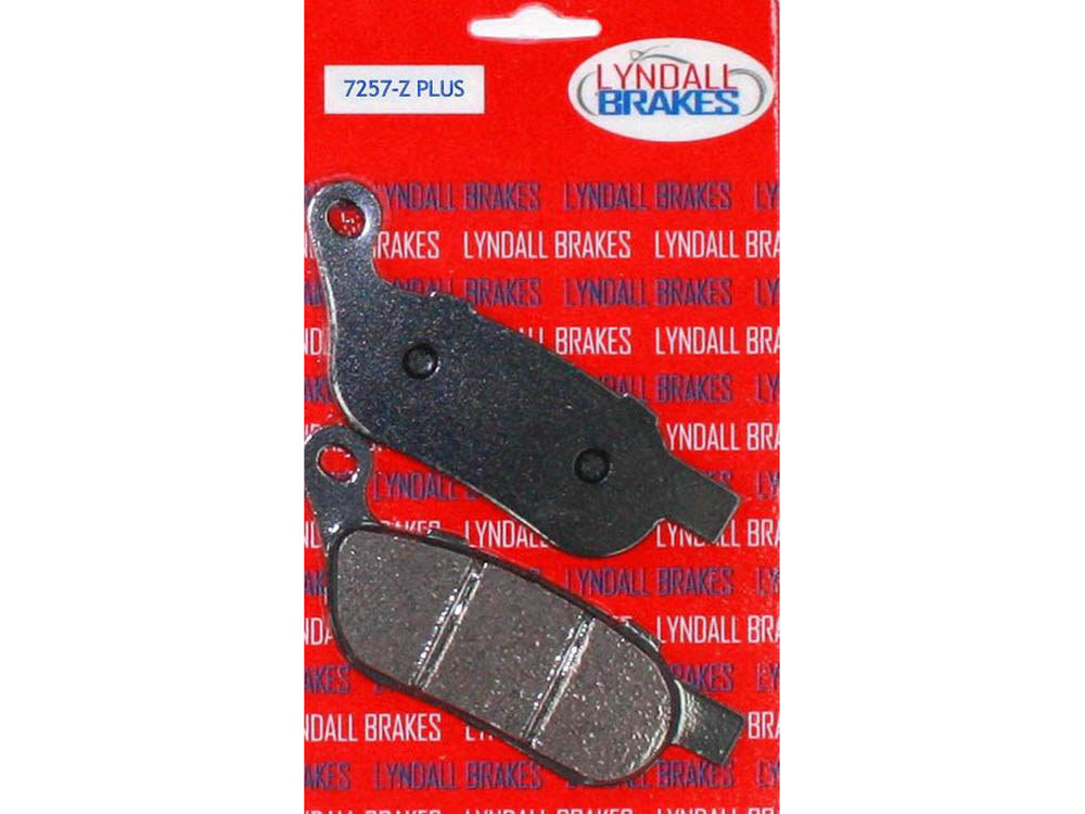 Lyndall Racing Brakes LRB-7257-Z Z-Plus Brake Pads for Rear on Softail/Dyna 08-17