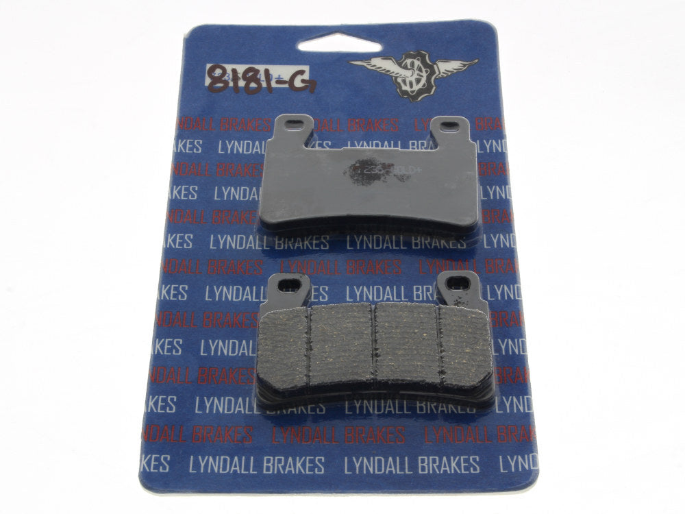 Lyndall Racing Brakes LRB-8181-G Brake Pads for Front on Softail 15-Up/XR1200 08-12