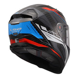 LS2 FF811 Vector II Carbon Savage White/Blue/Red Helmet