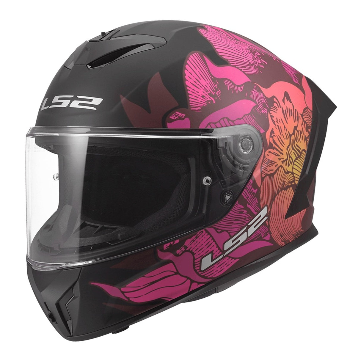 LS2 FF820 Rapid III Poppies II Black/Pink Helmet