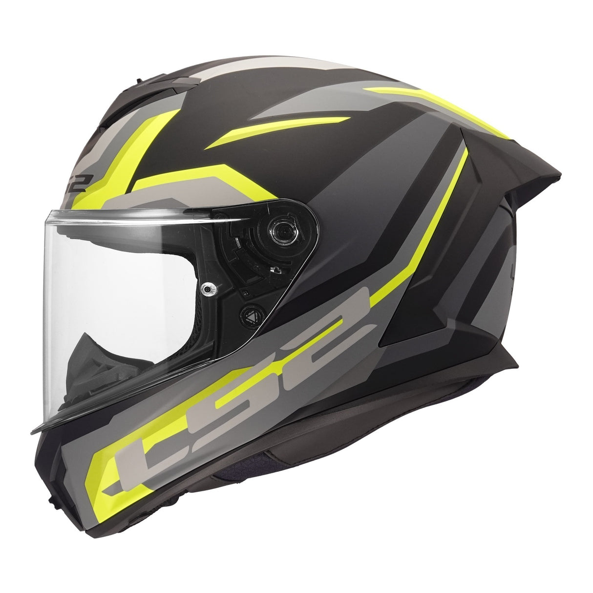 LS2 FF820 Rapid III Hyper Black/Hi-Vis Yellow Helmet