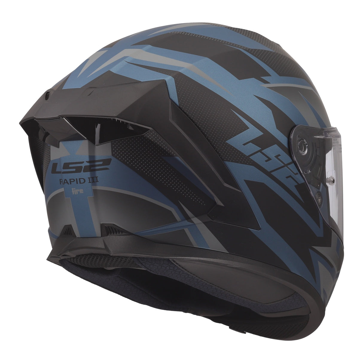 LS2 FF820 Rapid III Xtrem Black/Blue/Petrol Helmet