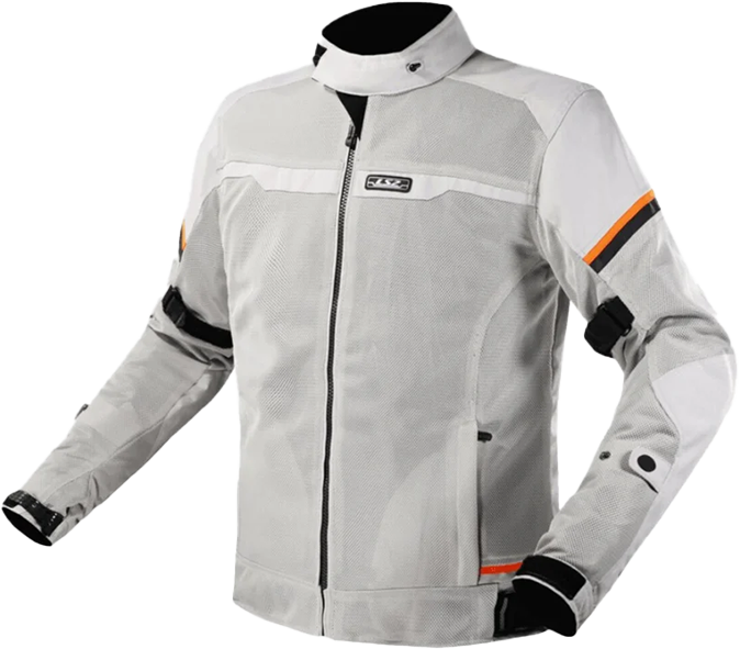 LS2 Riva Light Grey/Hi-Vis Orange Jacket