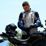 LS2 Narvik Blue/Black/Grey/Red Textile Jacket