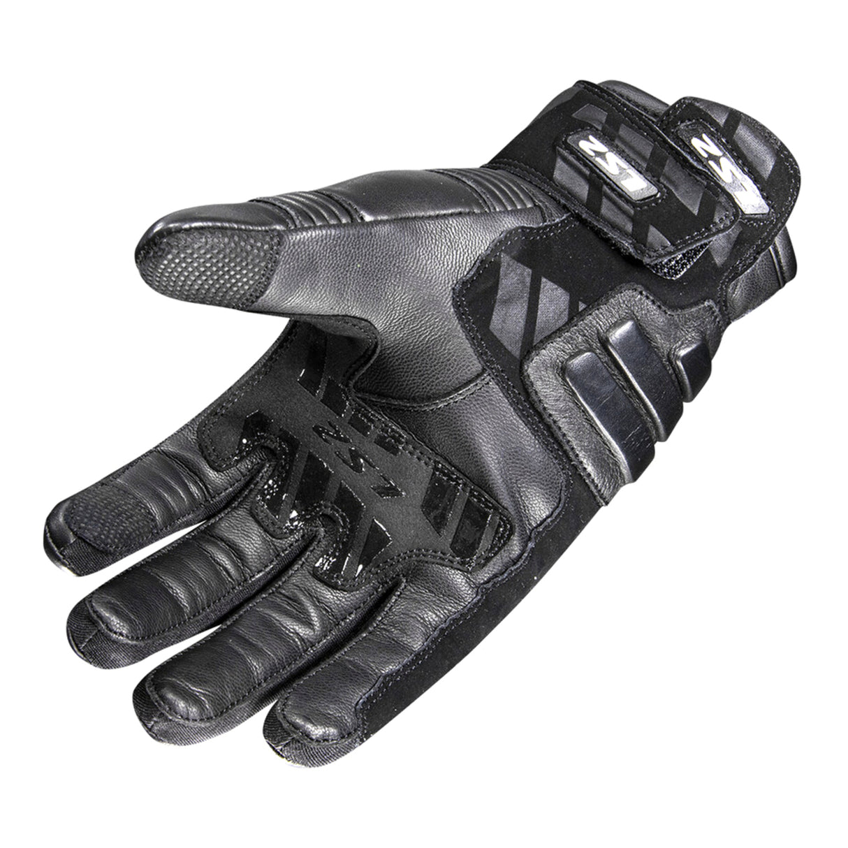 LS2 Octane Waterproof Leather Black Gloves