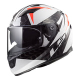 LS2 FF320 Stream Commander White/Black/Red Helmet