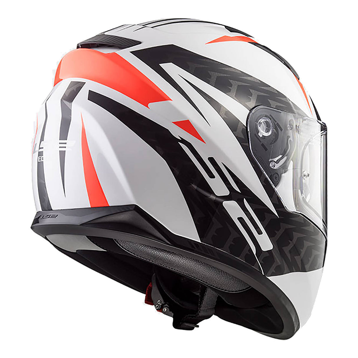 LS2 FF320 Stream Commander White/Black/Red Helmet