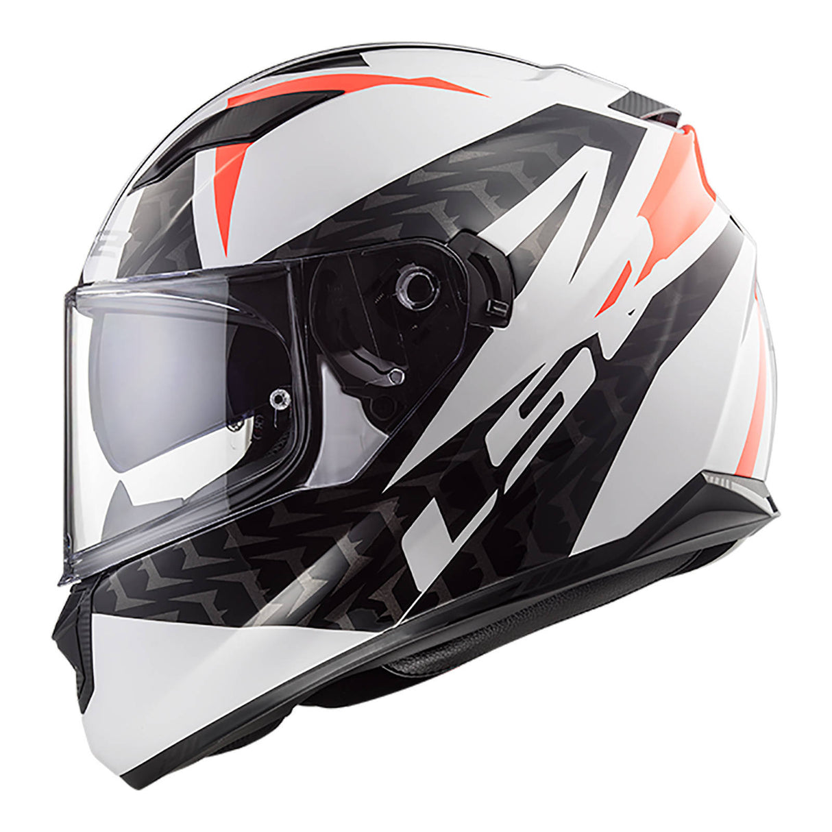 LS2 FF320 Stream Commander White/Black/Red Helmet