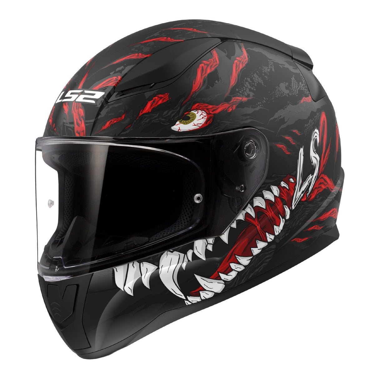 LS2 FF353 Rapid II Kaiju Matte Black/Red/White Helmet