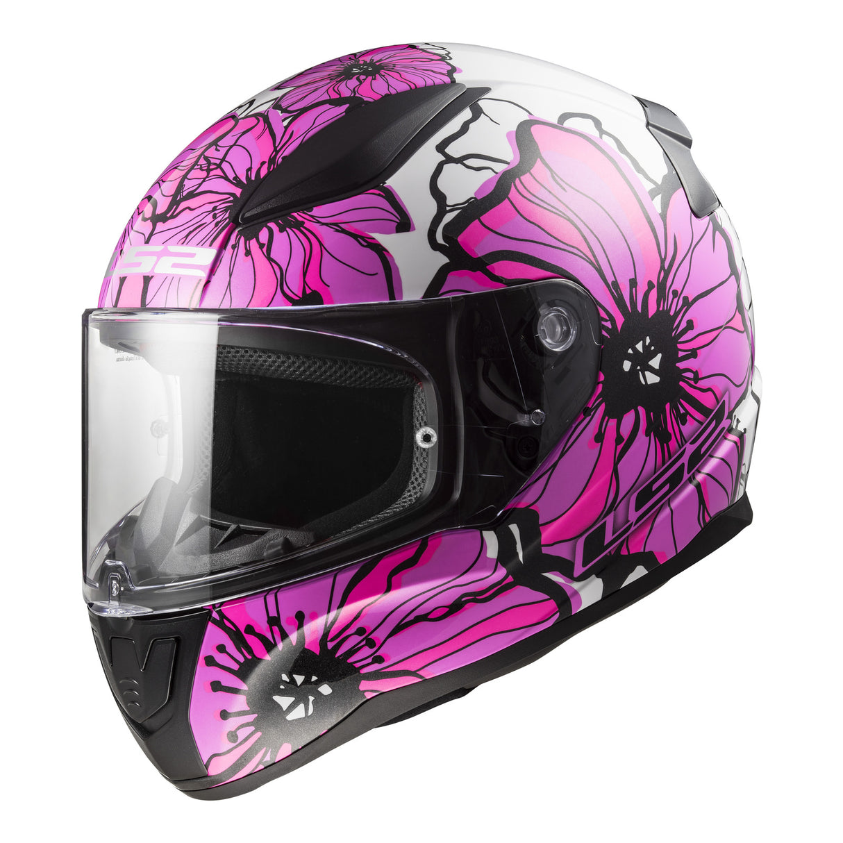 LS2 FF353 Rapid II Poppies Pink Helmet