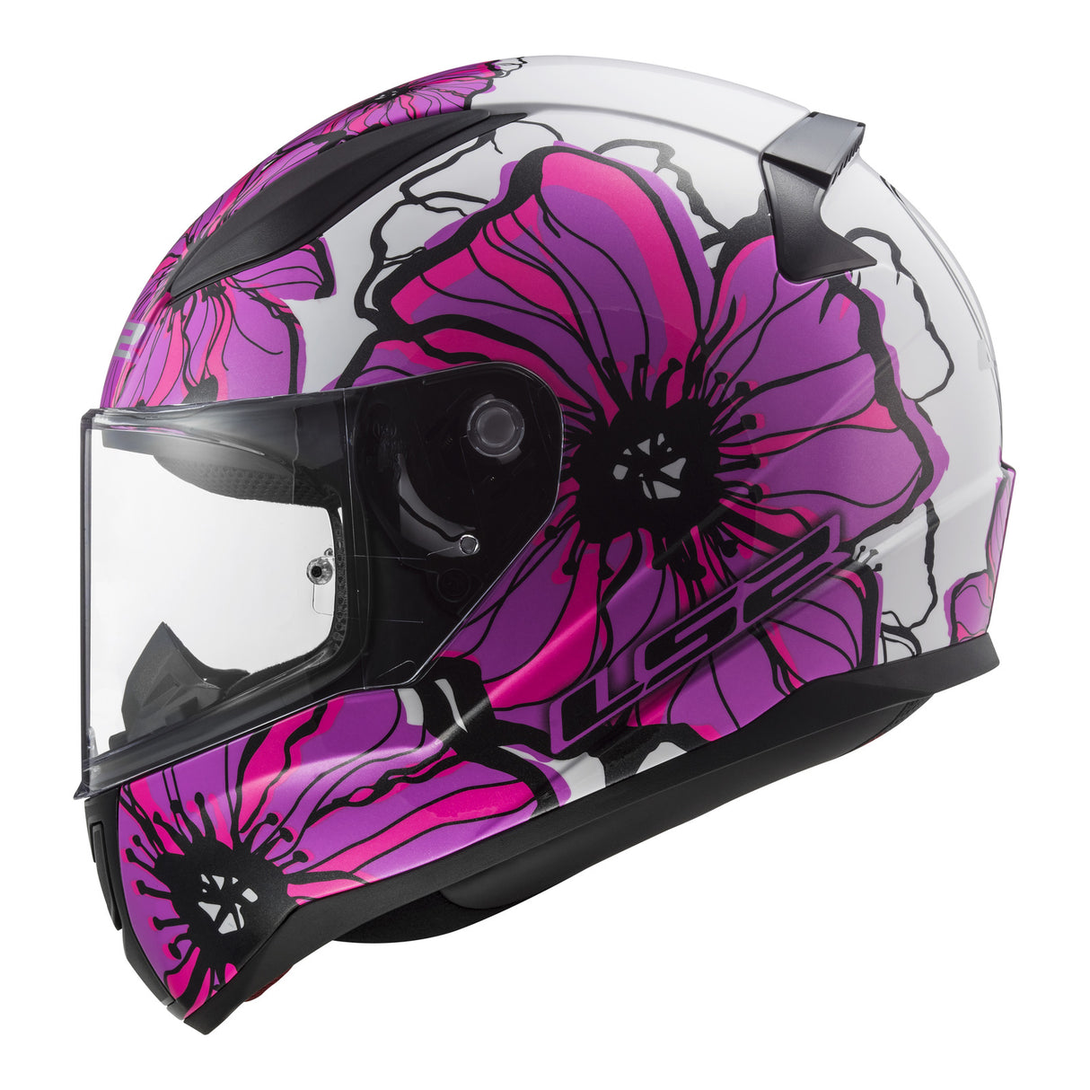 LS2 FF353 Rapid II Poppies Pink Helmet