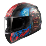 LS2 FF353 Rapid II Zombie Gloss Black/Red/White Helmet