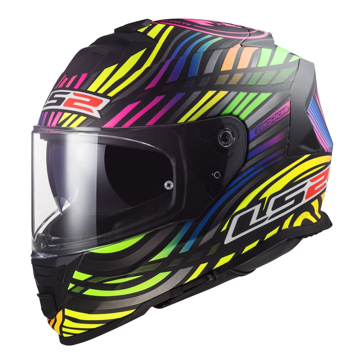 LS2 FF800 Storm II Power Matte Black/Rainbow Helmet