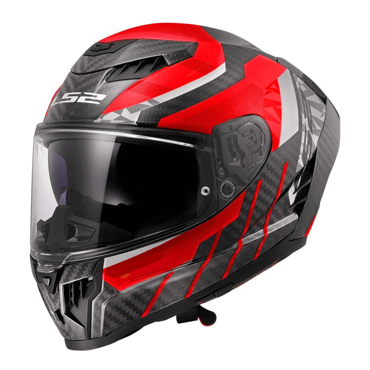 LS2 FF807 Dragon Trax Red/Black/Carbon Helmet