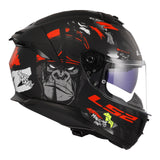 LS2 FF808 Stream II Angry Monkey Matte Black/Red Helmet