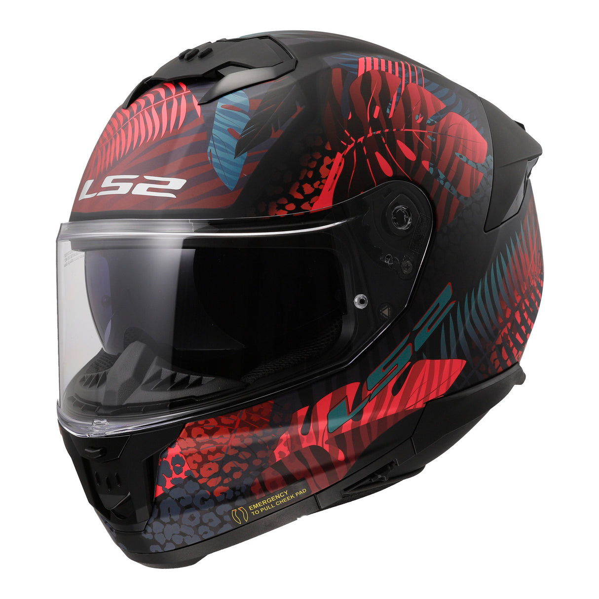 LS2 FF808 Stream II Jungle Matte Black/Pink/Blue Helmet