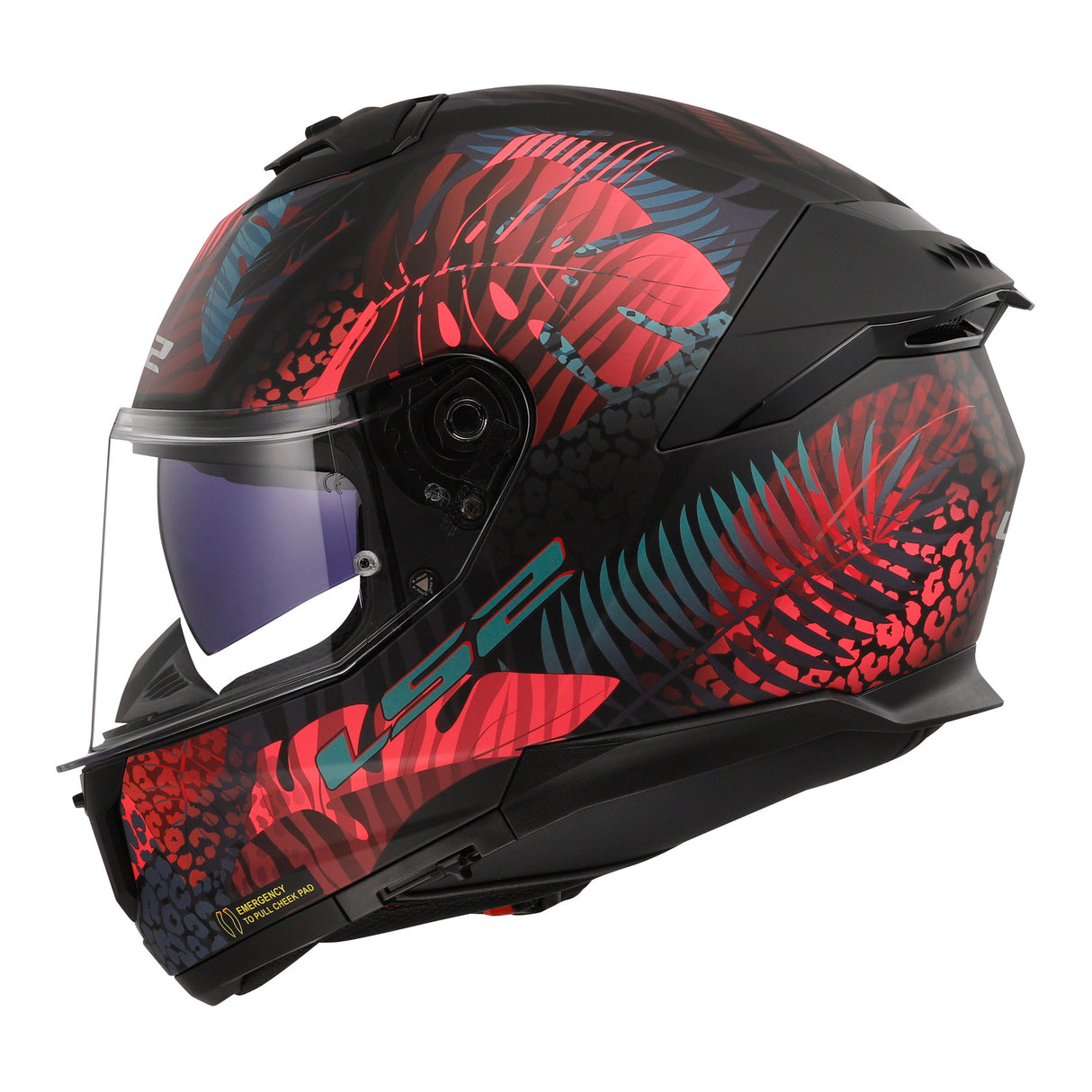 LS2 FF808 Stream II Jungle Matte Black/Pink/Blue Helmet