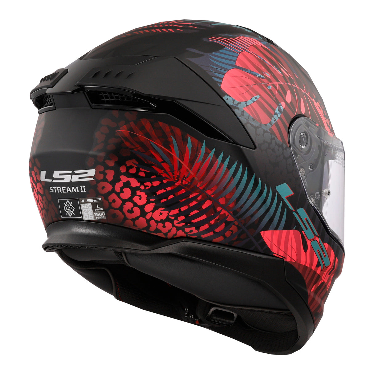 LS2 FF808 Stream II Jungle Matte Black/Pink/Blue Helmet