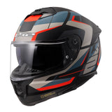 LS2 FF808 Stream II Road Matte Black/Blue Helmet