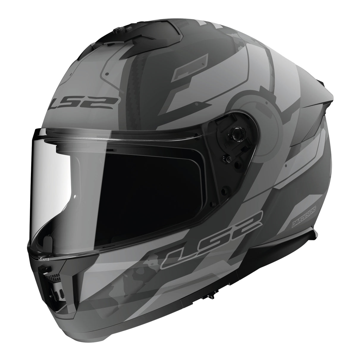 LS2 FF808 Stream II Shadow Matte Titanium/Grey Helmet