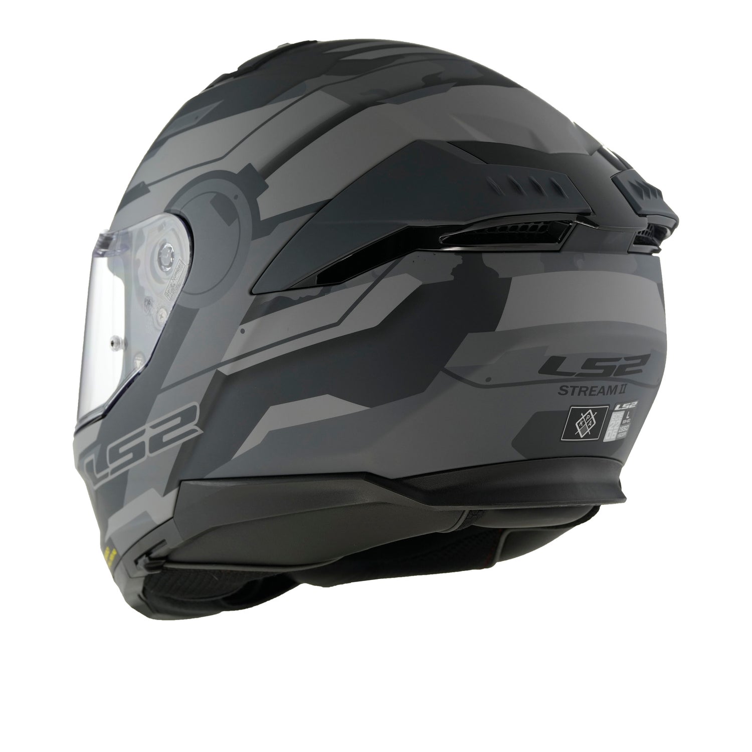 helmet ls2 india LS2 FF808 Stream II Shadow Matte Titanium/Grey Helmet – EasyR