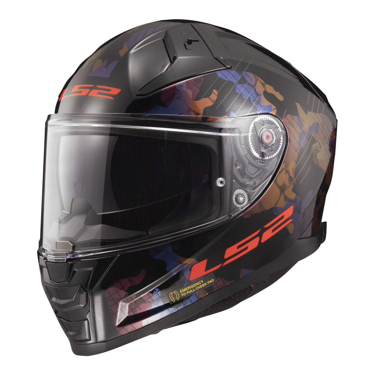 LS2 FF811 Vector II Kamo Black/Blue/Titanium Helmet