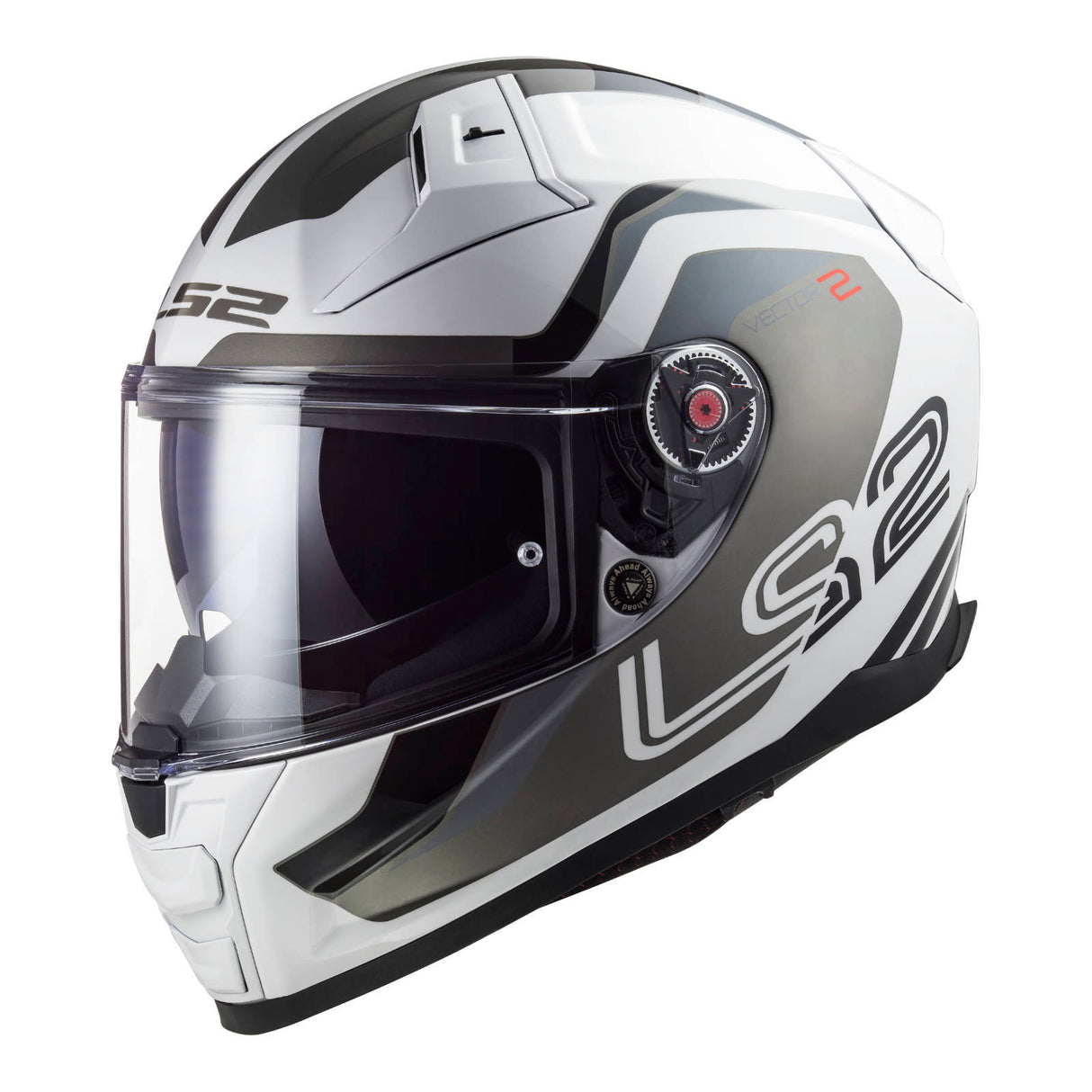 LS2 FF811 Vector II Metric White/Titanium/Silver Helmet