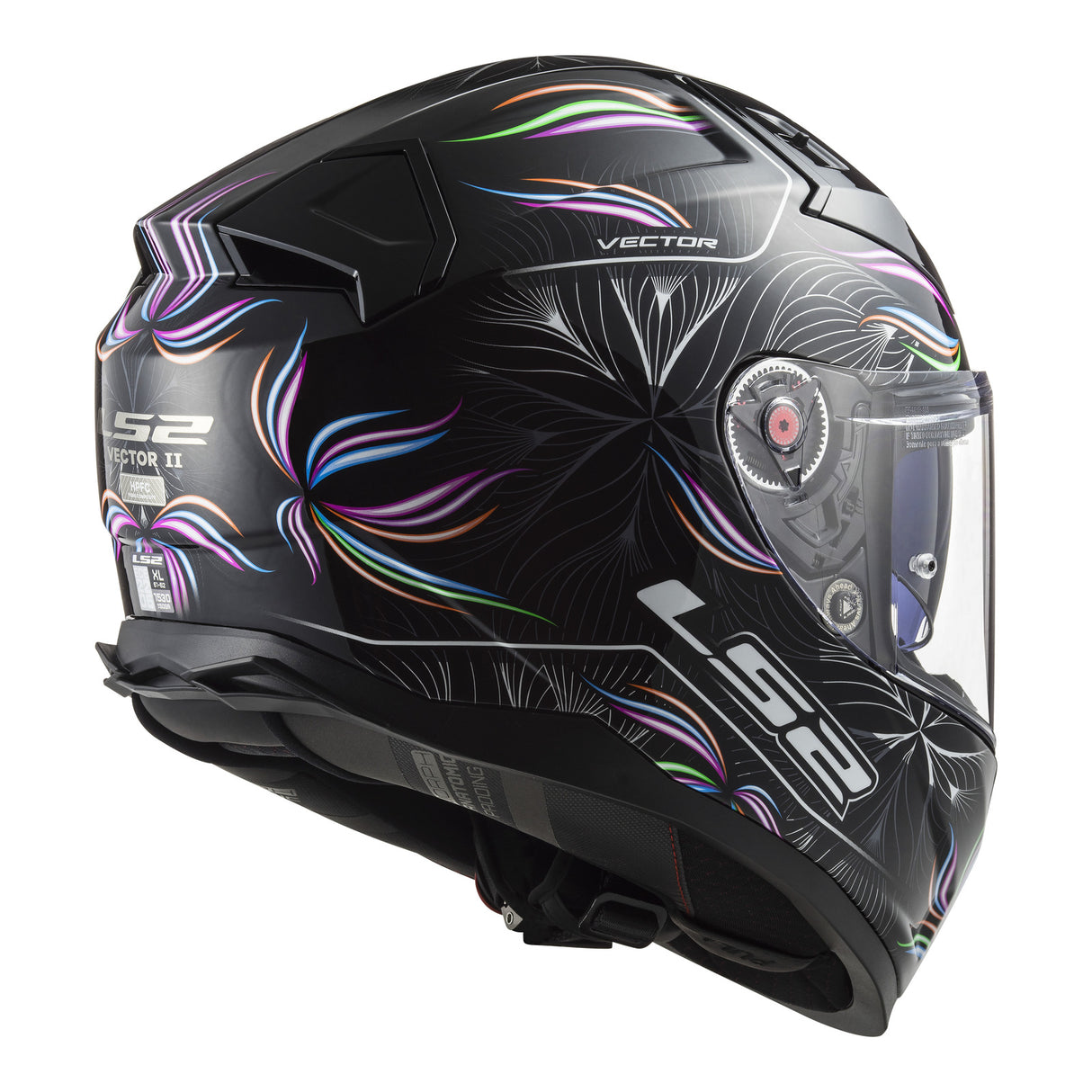 LS2 FF811 Vector II Tropical Black/White Helmet