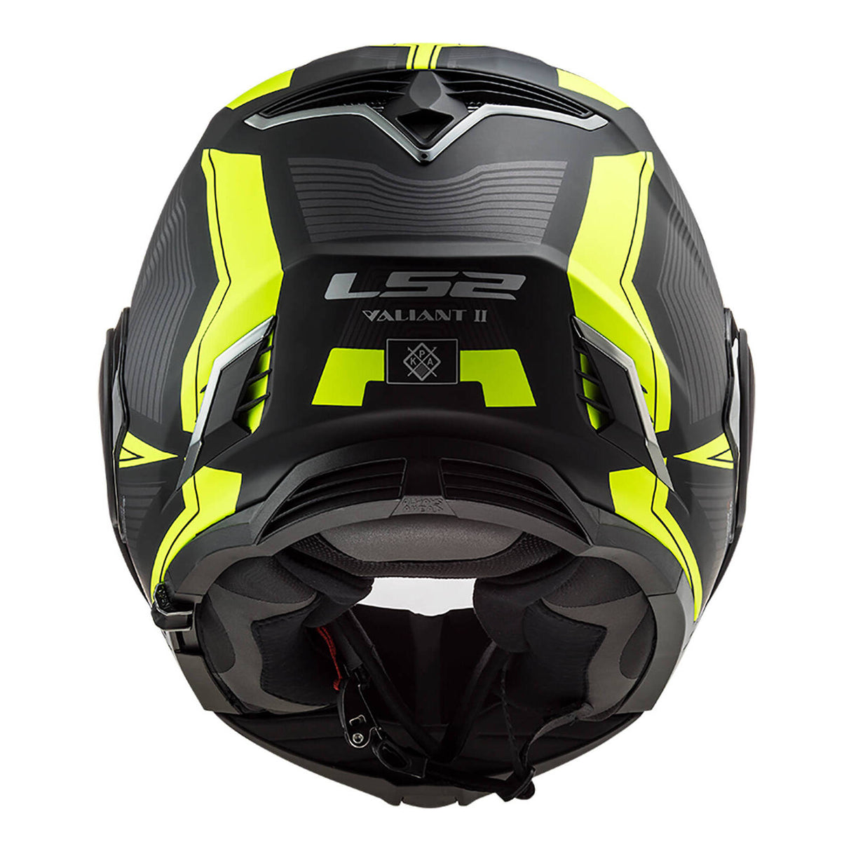 LS2 FF900 Valiant II Matte Black/Hi-Vis Yellow Helmet