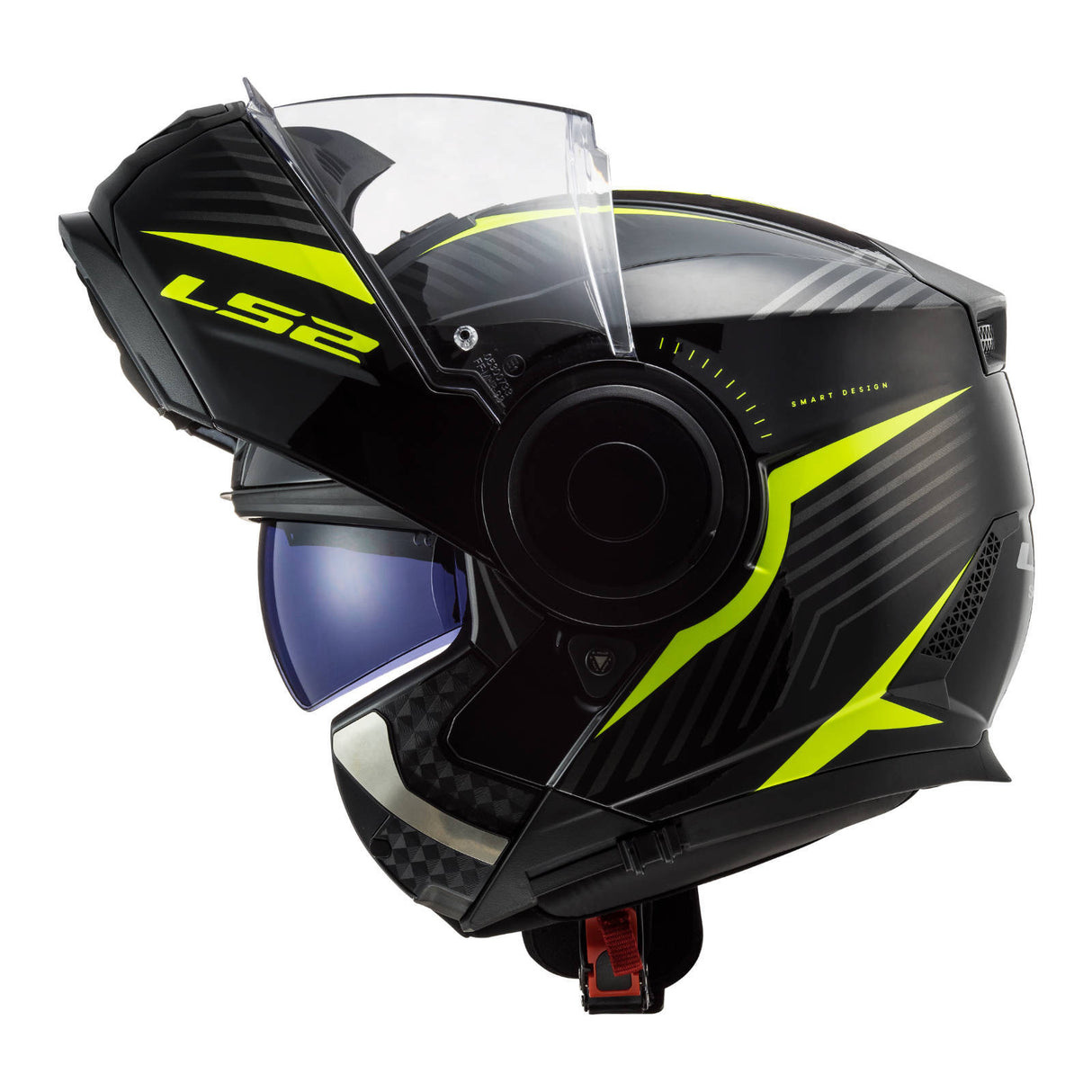 LS2 FF902 Scope Skid Black/Hi-Vis Yellow Helmet